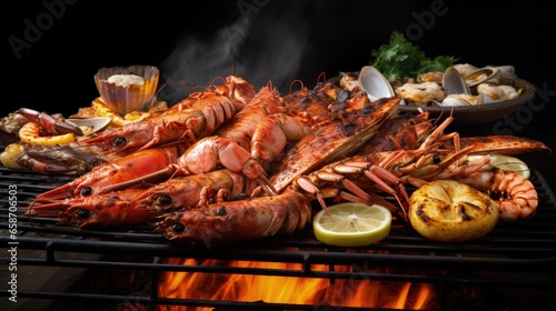 Grilled seafood from Indonesia © vxnaghiyev