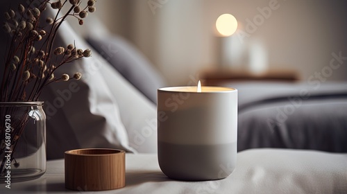 Candle made of soy wax burn...