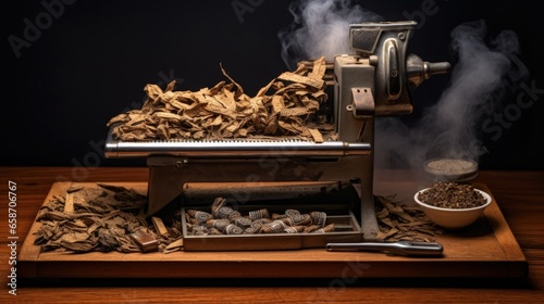Handmade cigarettes with cu...