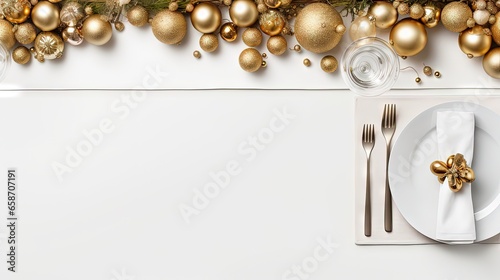 Elegant Christmas table set...