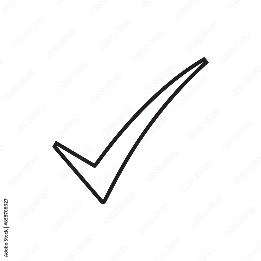 Check mark icon vector. Check mark sign symbol vector. Check mark vector icon illustration isolated on white background Check mark icon vector. Check mark sign symbol vector. Check mark vector icon illustration isolated on white background