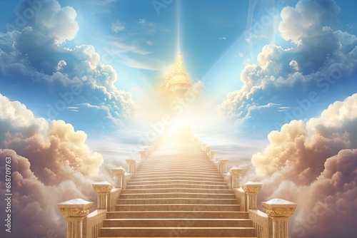 Ascendant Stairway: Photorealistic Surrealism