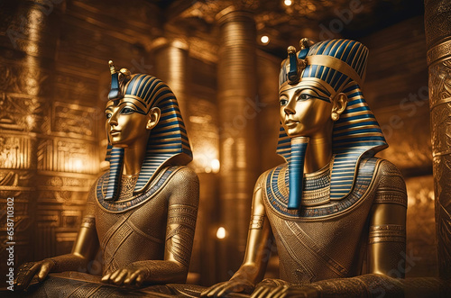 Pharaohs , egyptian monument - Created with Generative AI Technology