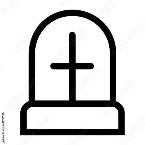 halloween icon gravestone