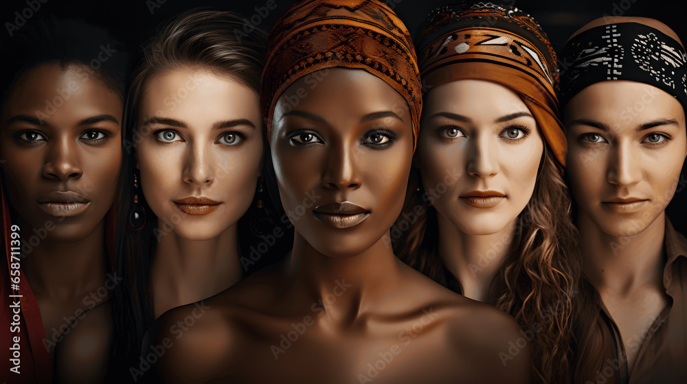 Diverse Women, Portraits of Multicultural Beauty
