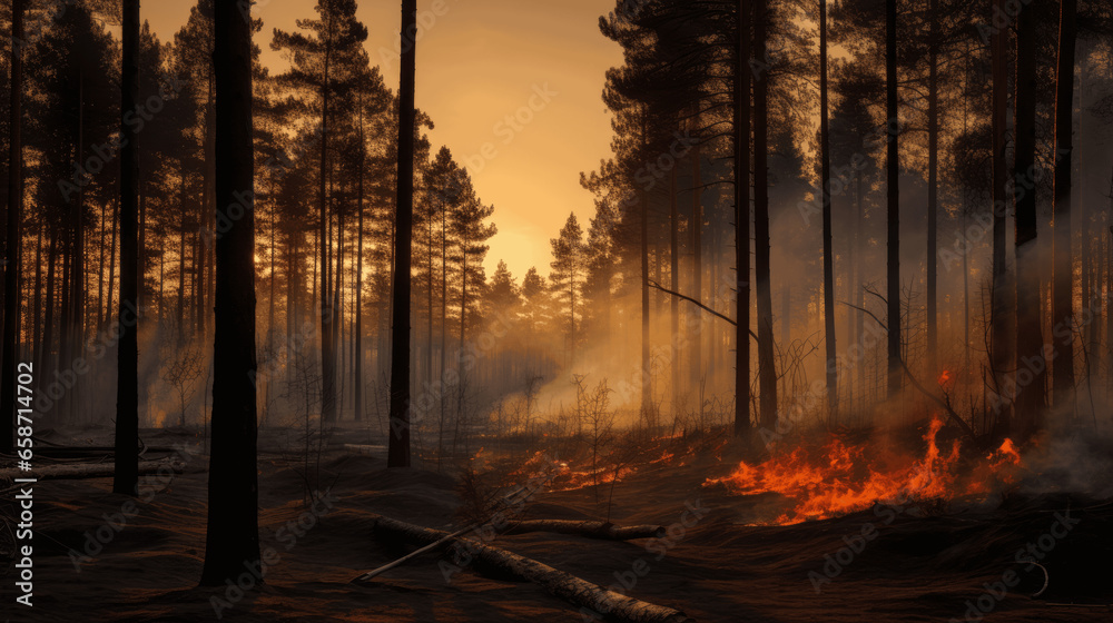 Crisis in the Woods, Fire Devours the Forest