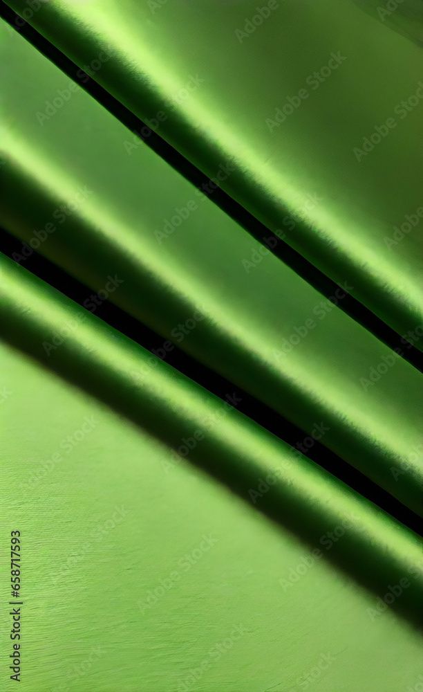Obraz premium Green silk fabric background, view from above. Smooth elegant green silk or satin luxury cloth texture can use as abstract background with copy space.