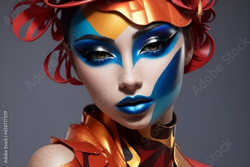 Unveiling the Artistry Avant-Garde Makeup Expression - Generative AI Edition