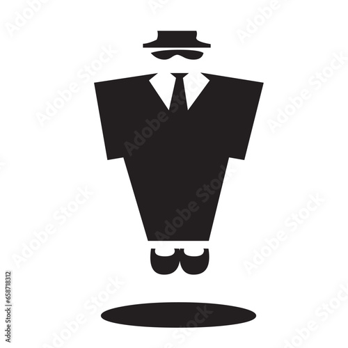 a man stands up icon