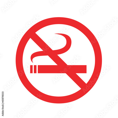 Sign no smoking icon. Simple illustration of sign no smoking icon for web