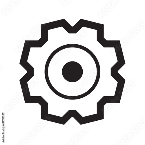 gear icon. gear vector gear symbol isolated on white background