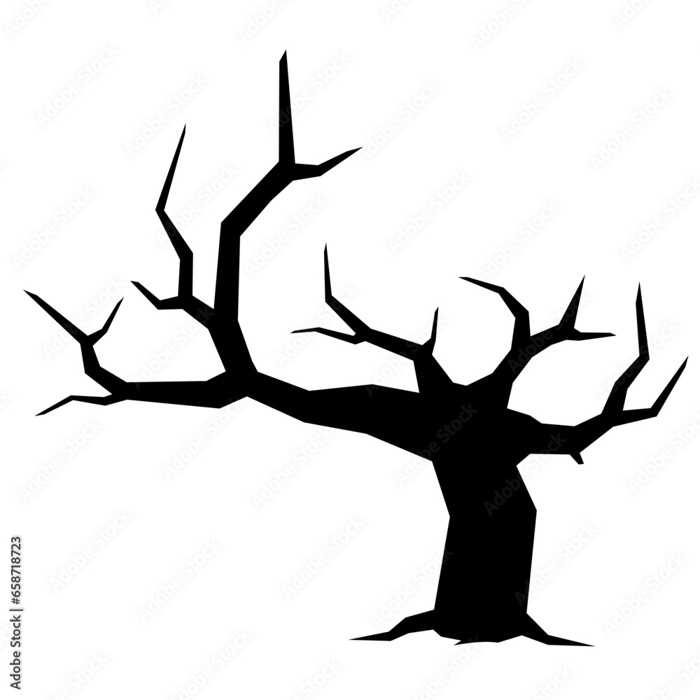 Dead tree icon vector for happy Halloween event. Halloween tree icon that can be used as symbol, sign or decoration. Spooky tree icon graphic resource for Halloween theme vector design Dead tree icon vector for happy Halloween event. Halloween tree icon that can be used as symbol, sign or decoration. Spooky tree icon graphic resource for Halloween theme vector design