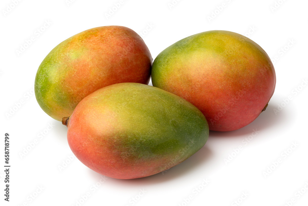 Fresh ripe mango close up isolated on white background close up Fresh ripe mango close up isolated on white background close up