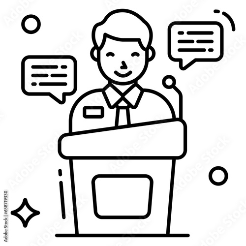 Perfect design icon of speech 