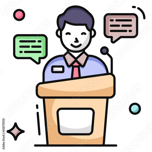 Perfect design icon of speech 