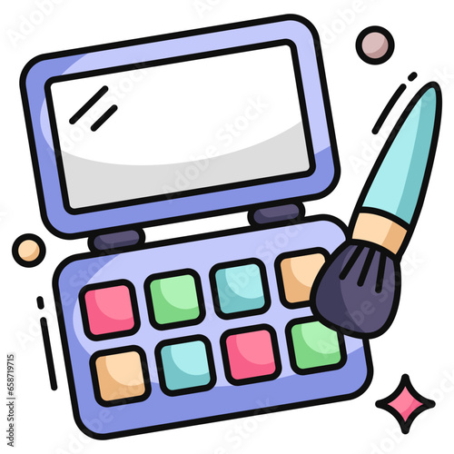 Modern design icon of eyeshadow kit 