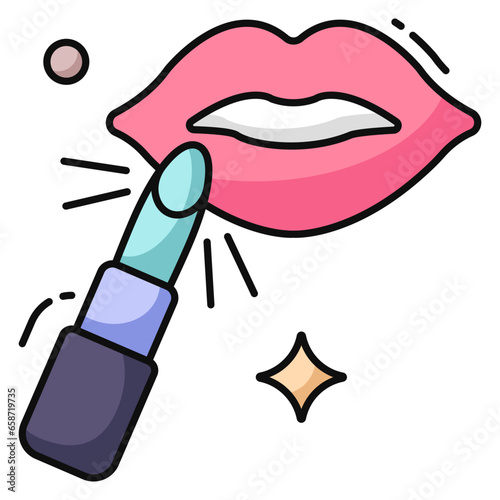 Perfect design icon of lipstick 