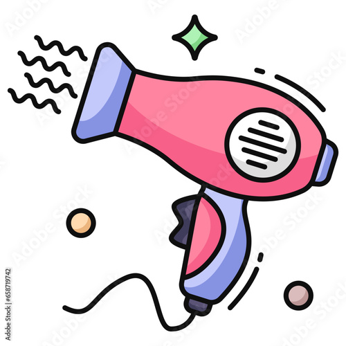 Perfect design icon of hairdryer 