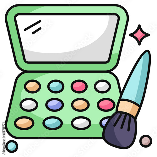 Modern design icon of eyeshadow kit 