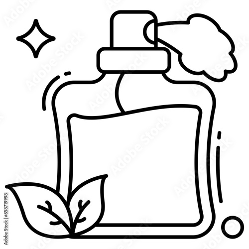 A unique design icon of perfume 