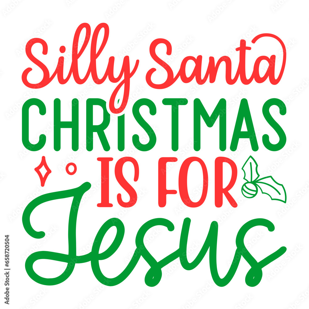 Fototapeta premium silly santa christmas is for jesus