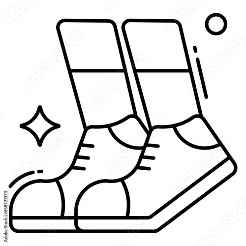 Trendy design icon of shoes