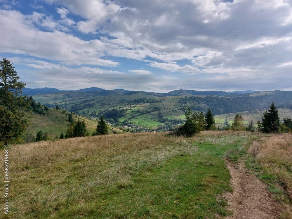 Ukraine. Carpathian Mountains. Mountain landscape. (2)