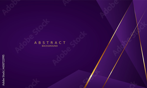 luxury premium purple background and gold line	