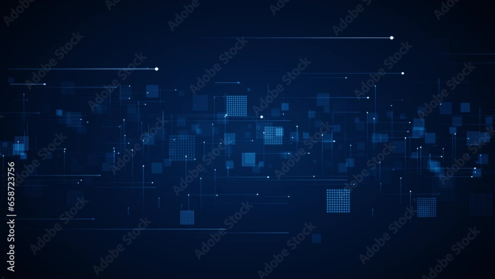 Business corporate abstract particles digital technology clean presentation broadcast background loop