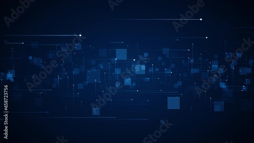 Business corporate abstract particles digital technology clean presentation broadcast background loop