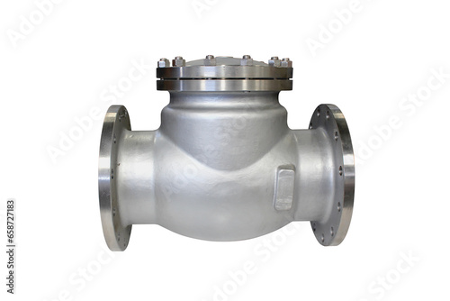 Fotografía SWING CHECK VALVE is usually applied horizontally for high pressure flow