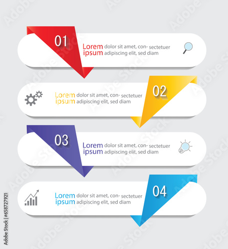 Infographic Vector abstract design web banner template.Modern banner.