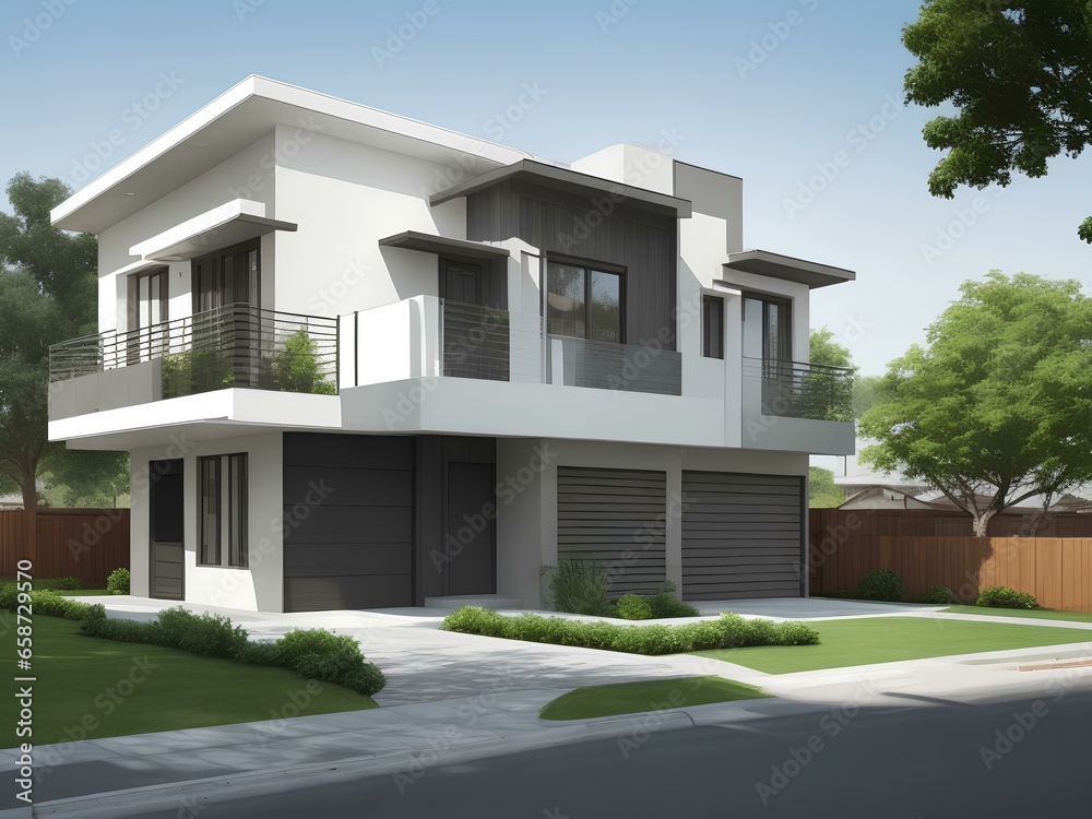 Modern House with Terrace