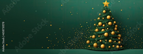 background with christmas eco-friendly tree