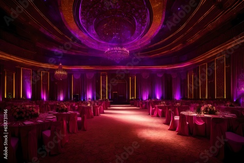 Aesthetic Lighting Design for Wedding Hall.