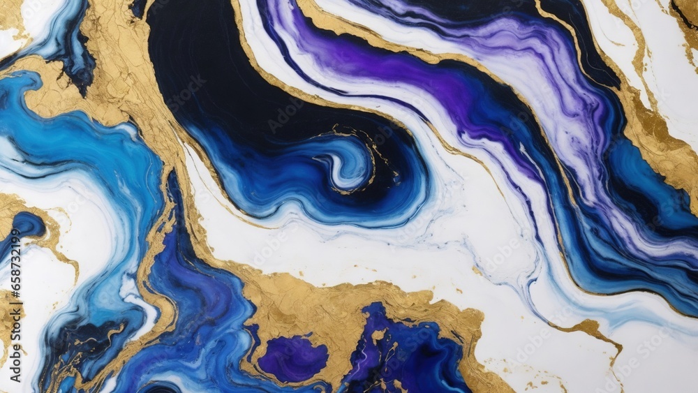 Marble ink abstract art from exquisite original painting for abstract background, multicolored, marble , gold, black, indigo Marble ink abstract art from exquisite original painting for abstract background, multicolored, marble , gold, black, indigo