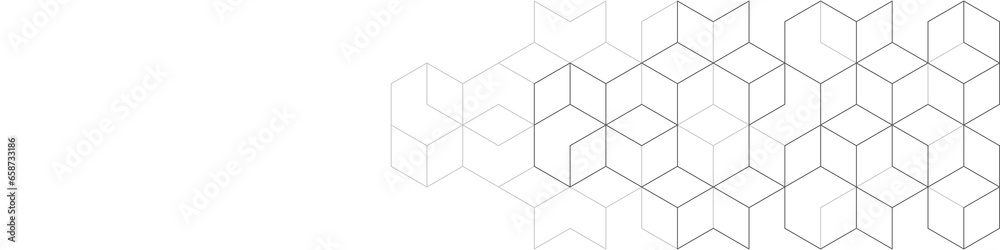 Abstract geometric background with isometric blocks, polygon shape pattern