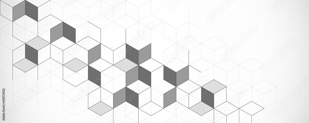 Abstract geometric background with isometric blocks, polygon shape pattern Abstract geometric background with isometric blocks, polygon shape pattern