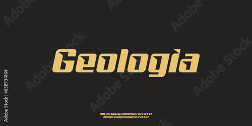 Modern Bold Font Sport Alphabet. Typography urban style fonts for technology, digital, movie logo design. vector illustration