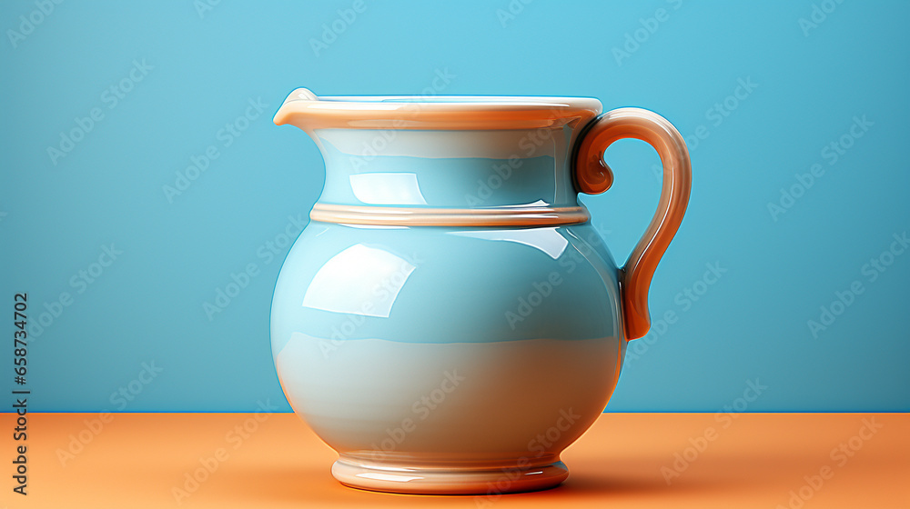 A clay pot with a spout allowing for convenient pouri UHD wallpaper Stock Photographic Image