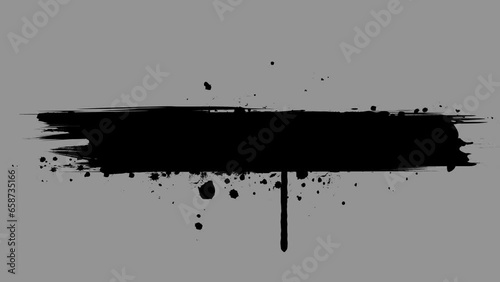 Grunge Brush Stroke Title Card Animation Transparent Transition photo