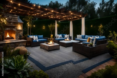 Outdoor Tranquility: Bringing Transitional Design to Your Patio or Garde. © Johnny Sins