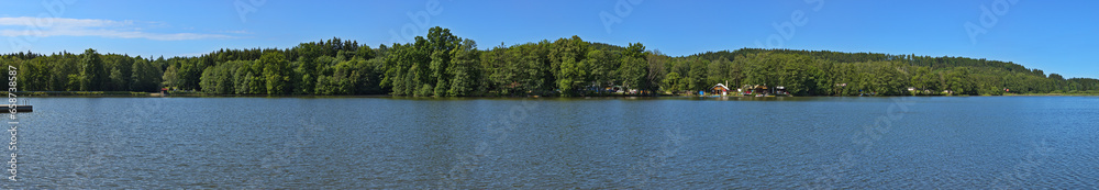 Panoramic view of the pond 