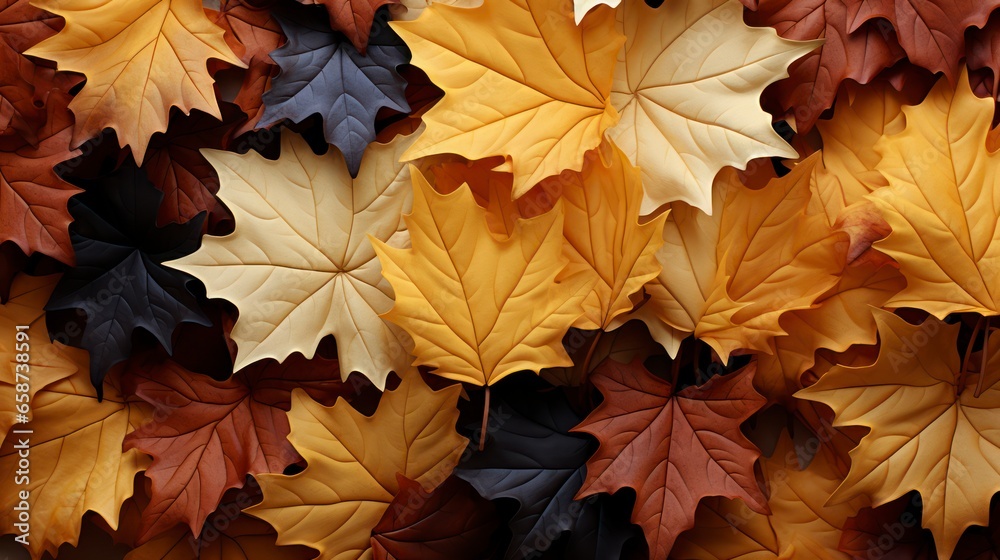 Fall Foliage Background Represents the Beauty of Nature's Cycles and Embracing Change