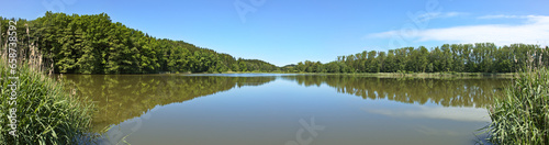 Pond "Olsovy rybnik" at Lanskroun, Ustí nad Orlicí District, Pardubice Region, Czech Republic, Europe 