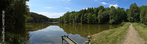 Pond "Psenickuv rybnik" at Lanskroun, Ustí nad Orlicí District, Pardubice Region, Czech Republic, Europe 