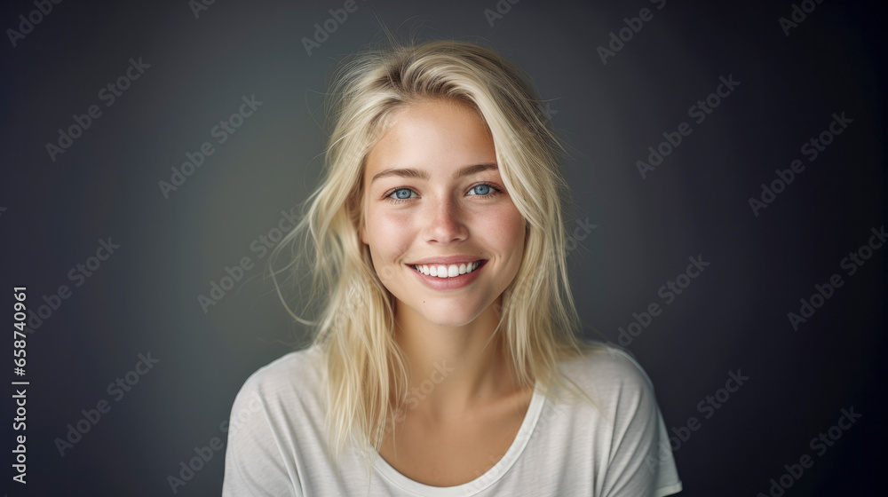 Portrait of beautiful young model photo on solid studio background Portrait of beautiful young model photo on solid studio background
