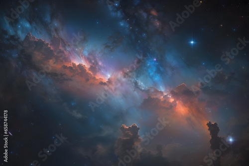 Celestial Marvels A Glimpse into the Heart of the Nebula - Generative AI Edition