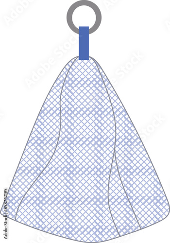 洗顔泡だてネットのイラスト素材