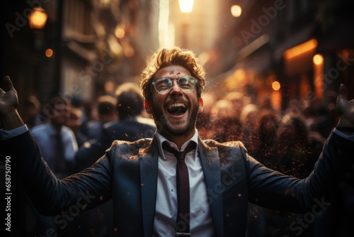Lifestyle photo in the spirit of Success stock photo